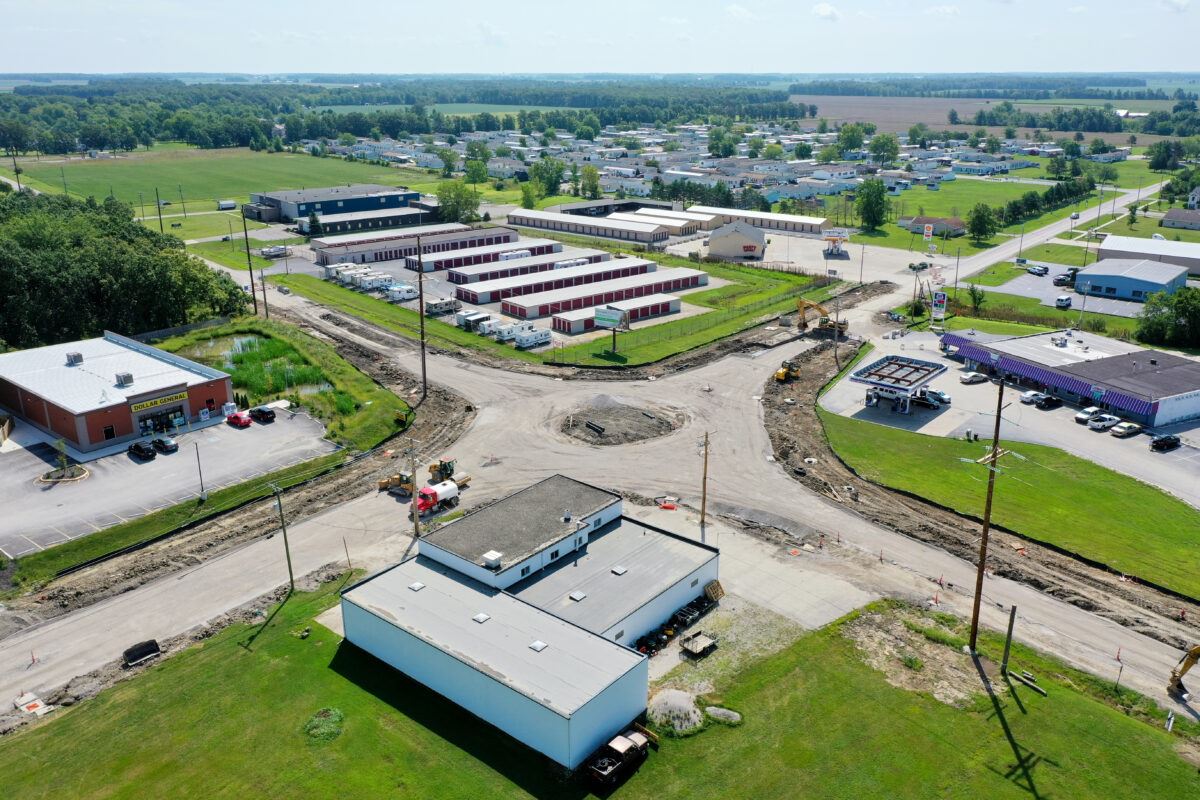 Construction of Cleaveland and Ottawa Intersection