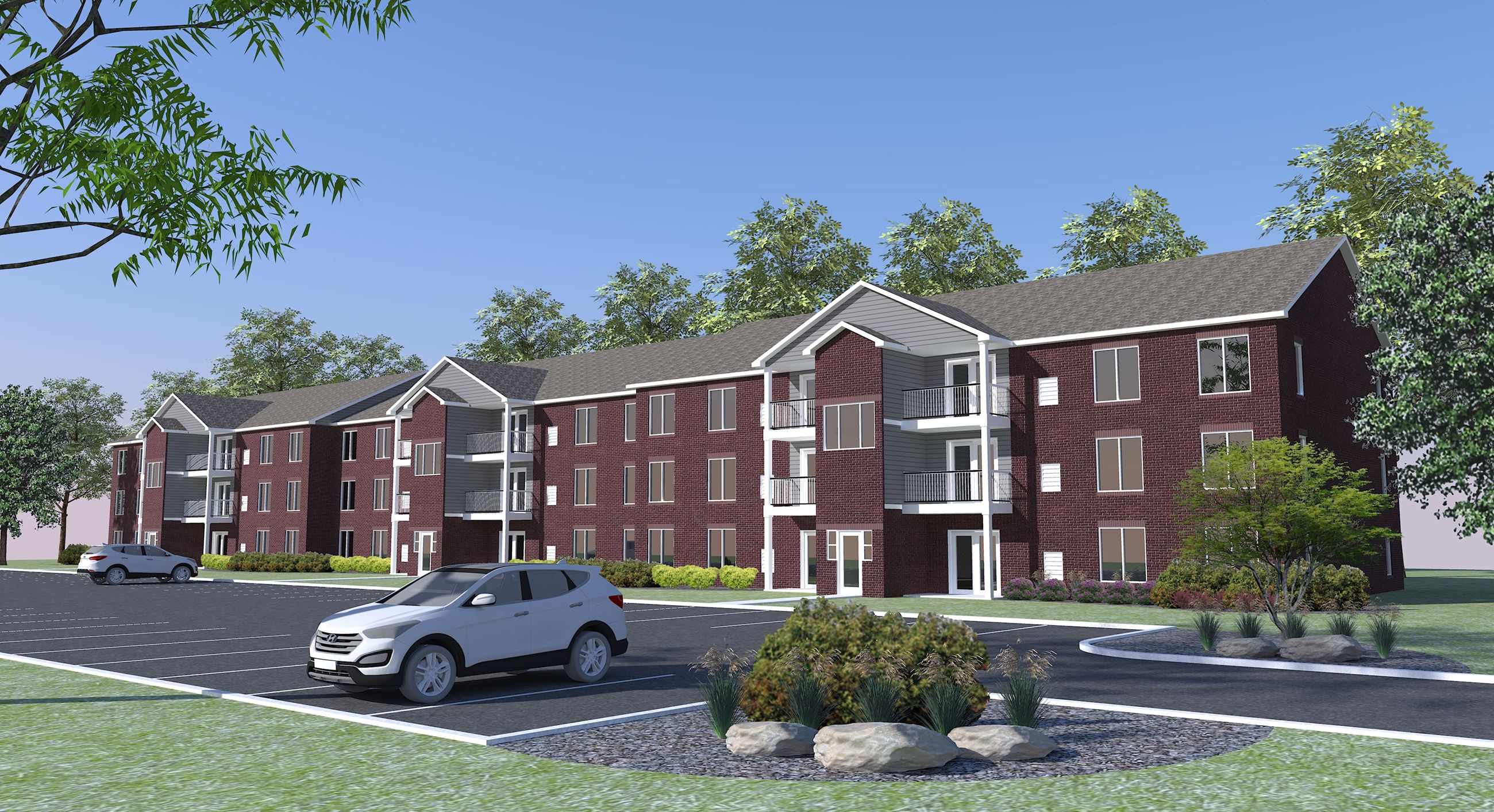 Defiance Place Apartments Rendering-Grey-Brick-240315