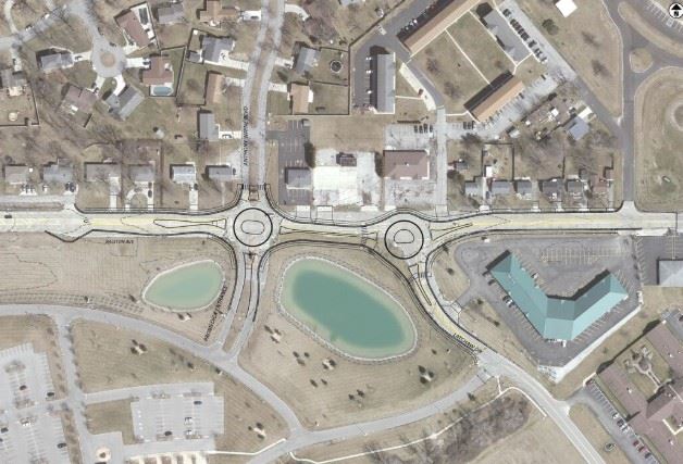 Ralston Avenue Roundabout rendering