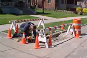 Man Working on Street